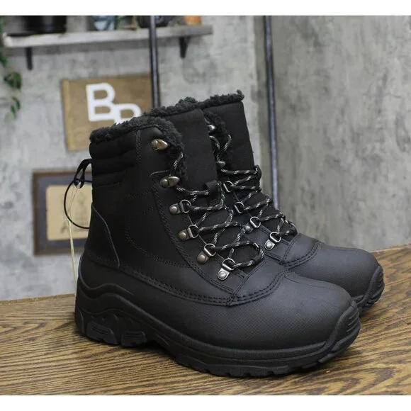 All in Motion Men\'s Blaise Winter Boots – All In Motion Black Size 10 Boots Arctic Muck Boots Apres Men main image 4